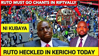 Moment of shame Ruto HECKLED and Rejected in Kericho county today by GENZ over lies ampfake promises [upl. by Hairahcez]