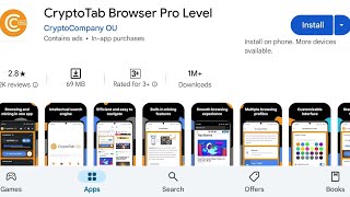 How To Install CryptoTab Browser Pro Level Apps  How To Download CryptoTab Browser Pro Level Apps [upl. by Suu]