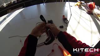 Kitech Kites Foil Kite Clinic part 3  How to replace the depower rope [upl. by Ledeen171]