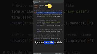 Master Pythons Tempfile Module Secure amp Efficient File Handling 🚀 [upl. by Llennyl]