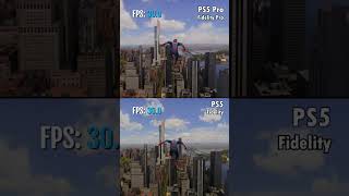 PS5 vs PS5 Pro  Marvels SpiderMan 2 Comparison ps4pro spiderman2 [upl. by Ahsele]