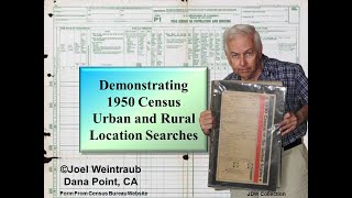 Demonstrating 1950 Census Urban and Rural Location Searches [upl. by Grinnell]