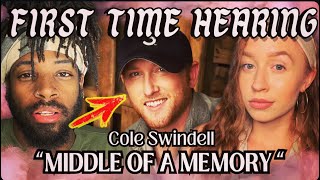 Didnt know Cole Swindell existed until today Middle Of A Memory REACTION [upl. by Adnaram]