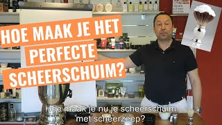 HOE MAAK JE HET PERFECTE SCHEERSCHUIM  Manandshavingnl [upl. by Etnomed]