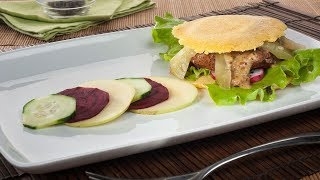 Receta de Hamburguesa de azuki y arepa de maíz de Zuhaitz Izarra [upl. by Vala]