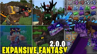 Expansive Fantasy 200 BETA Minecraft PE Bedrock Testando [upl. by Wing]