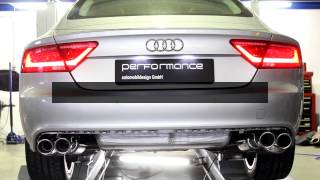 Audi A6A7 with performance flap exhaust system by Cargraphic [upl. by Assened15]