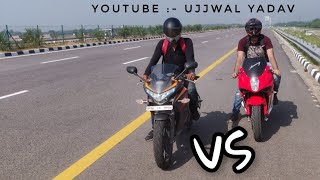 Honda CBR 250R VS Hyosung GT 250R  expressway battle  tough competition [upl. by Johanan683]