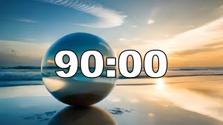 90 Minute Timer for the Classroom  Relaxing Music with no Alarm  Sensory Soothing [upl. by Uttasta]