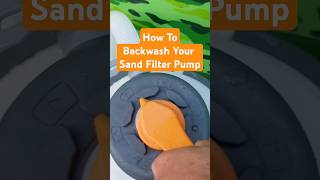 Backwash a Bestway Sand Filter Flowclear Pump for Intex Pool shortsfeed diy [upl. by Nashner999]