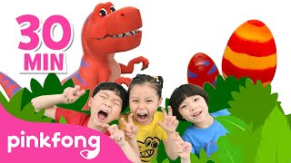 💃🕺 Dance amp Sing Along with Dinosaurs  More  Easter Special Compilation  Pinkfong Kids Songs [upl. by Arsuy]