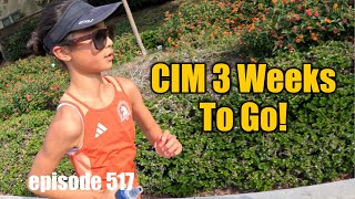 CIM 3 Weeks To Go marathon running marathontraining [upl. by Esinart]