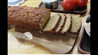 Brot backen ohne Mehl I Brot Rezept mit HaferflockenI [upl. by Atolrac]