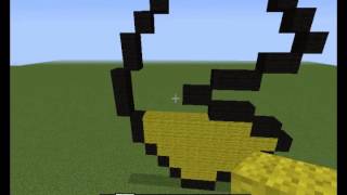 Minecraft Pixel Art Tutorial 2 pac man and ghost [upl. by Ardelle]