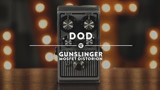 DOD Gunslinger Mosfet Distortion  Reverb Demo Video [upl. by Nomrej]