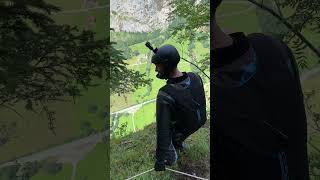 New Wingsuit BASE Jump Exit in Switzerland [upl. by Anchie560]