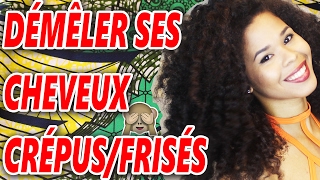 COMMENT DÉMÊLER SES CHEVEUX CrépusFrisésBouclés [upl. by Carmelle]