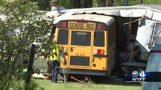 Greenville County school bus driver left unemployed after crashing into mobile home officials say [upl. by Kreiner984]