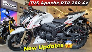 2024 TVS Apache RTR 200 4V Review  New Updates and Features  Kabira Riders [upl. by Cornelie]