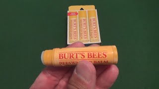 BURTS BEES BEESWAX LIP BALM CUSTOMER REVIEW AND CLOSER LOOK BURTS BEES LIP BALMS REVIEWS [upl. by Zehc928]