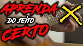 Ordem CORRETA para estudar GUITARRA [upl. by Rannug]