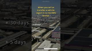 When you sell or transfer a vehicle report shorts DMV Test [upl. by Pennebaker6]