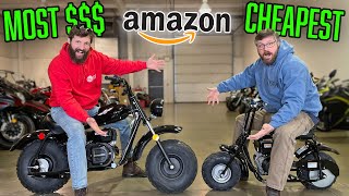 I BOUGHT the CHEAPEST and MOST EXPENSIVE Mini Bikes from Amazon [upl. by Anomahs]