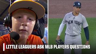 Little Leaguers interviewed some BIG NAMES during the Little League Classic 🔥  ESPN MLB [upl. by Anaele]