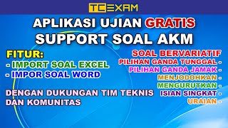 FREE Aplikasi Ujian Support Soal AKM aplikasicbt akm aplikasiujianonline [upl. by Anitselec]