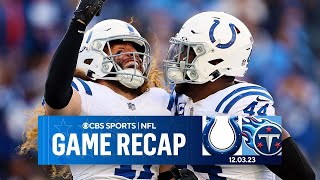 Colts TOP Titans with GAMEWINNING touchdown in OT  Game Recap  CBS Sports [upl. by Eanal733]