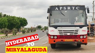 Hyderabad To Miryalaguda Super Luxury Bus Journey [upl. by Musser]