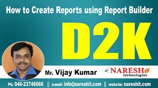 How to Create Reports using Report Builder Part1  D2K Forms and Reports Tutorial  Mr Vijay Kumar [upl. by Annavoig]