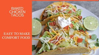 Baked Chicken Tacos VLOGTOBER2024 texmex chicken tacos [upl. by Ursal]