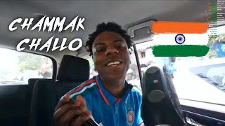 ISHOWSPEED VIBING ON CHAMMAK CHALLO IN INDIA [upl. by Lionel]