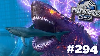 MEGA SHARK RETURNS  Jurassic World  The Game  Ep294 HD [upl. by Refinney]