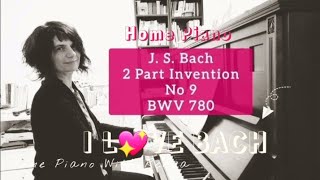 Invention 9 Invenzione a due voci n 9 in Fa minore bach BWV 780 F minor piano [upl. by Ahsias]