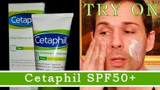 CETAPHIL SPF50 DAILY DEFENCE MOISTURISER TRY ON [upl. by Weiner]