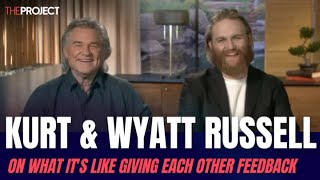 Kurt amp Wyatt Russell On What Its Like Giving Each Other Feedback [upl. by Rodmun749]