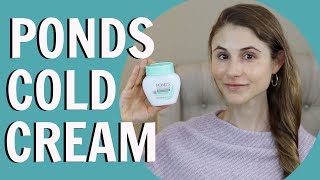 PONDS COLD CREAM FRAGRANCE FREE MAKEUP REMOVER REVIEW DR DRAY [upl. by Robbie]