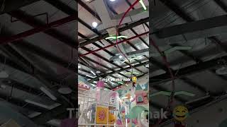 Flying fox SERU Liat gayaku😳shortvideo holidayseason playdate friends explore sports [upl. by Eltsirc]