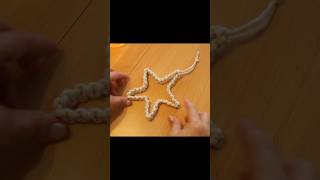 ⭐ Makramee Stern ⭐ Kreuzknoten ⭐ Macrame star ⭐ Square Knot [upl. by Eugenia]