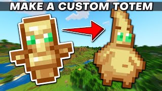 Minecraft How To Make Custom  Totem of Undying [upl. by Nailil]