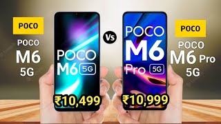 Poco M6 5g Vs Poco M6 Pro  Poco M6 Pro vs Poco M6 5g  ChotaTech1 [upl. by Ferna]