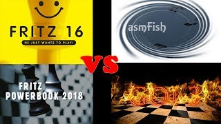 Fritz 16  PowerBook 2018 vs asmFish  goibin 3 [upl. by Efren]