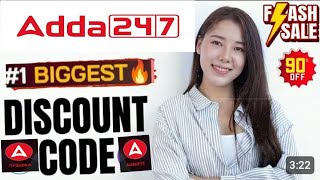 Adda247 all course Discount COUPON CODEAdda247 Discount COUPON CODEAdda247 Coupon code today [upl. by Tserof]