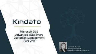 M365 Advanced Discovery  Custodian Management Pt1 [upl. by Akcir549]