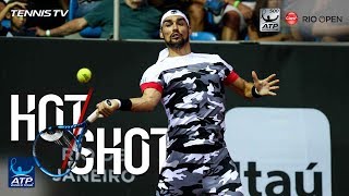 Watch Hot Shot Fognini Scrambles For Winning Lob [upl. by Eba439]