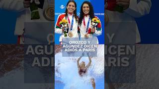 Alejandra Orozco y Gaby Agúndez se despiden de París 2024 shorts [upl. by Risan]