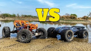 Axial Ryft Crawler vs JLB Cheetah RC Car  High Speed RC Cars  RC Car In Mud [upl. by Uchish159]