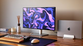 Is This The BEST MacBook Monitor Dell U2723QE Review [upl. by Esikram]